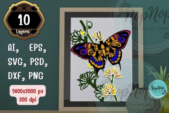 3D Flower and Butterfly V.01: 3D SVG Shapes Review