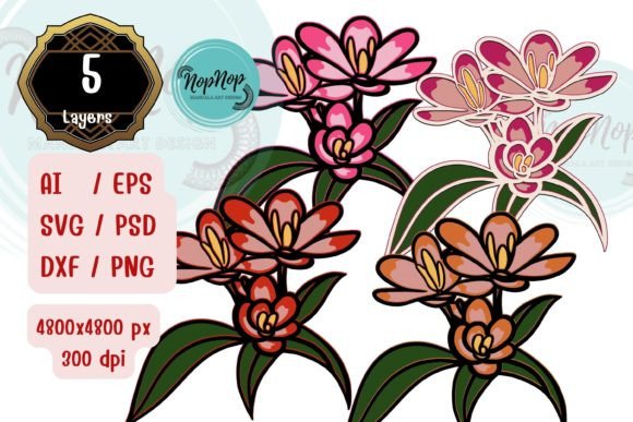3D Flowers: A 3D SVG Asset for Paper Flowers Design