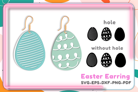 3D Layered Easter Earring SVG for Laser Cutting