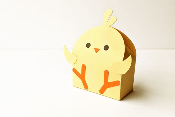 Baby Chick Gift Box SVG: 3D SVG for Gift Boxes