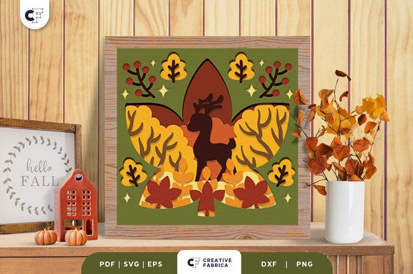 Fall Forest in Maple Shape 3D SVG: A Designer Review
