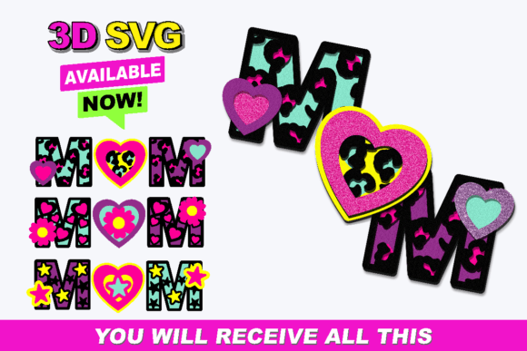 MOM Elements 3D SVG: Shapes for Modern Branding