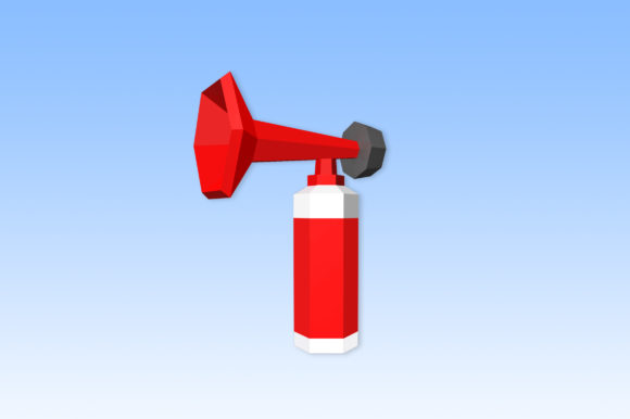 Papercraft Fog Horn Favour: 3D SVG Shapes for Editorial