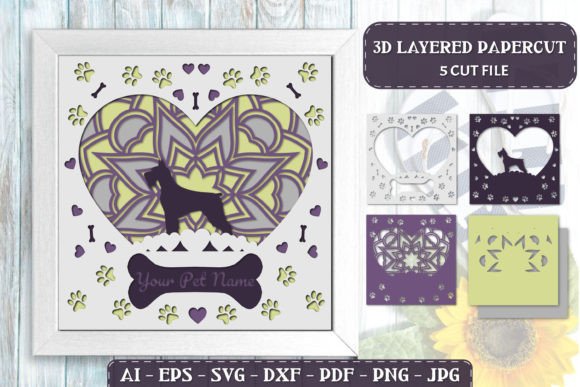 Pet Dog 3D SVG for Shadow Boxes: Riesenchnauz Review