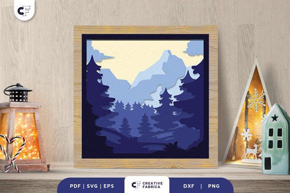 Snowy Mountain Peak 3D SVG: Winter Brand Asset Review