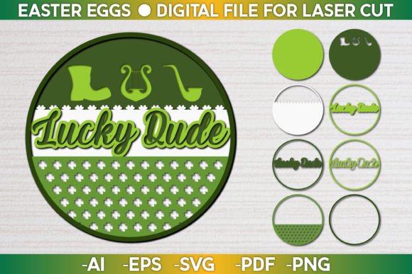 St. Patrick's Day 3D SVG Shapes for Editorial Design