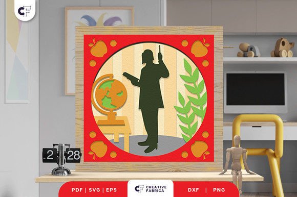 Teacher Gift 3D Layered Paper Cut Review