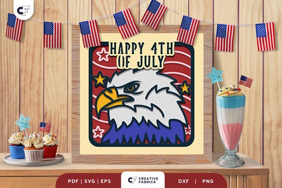 USA Eagle 3D Layered Paper Cut SVG Review